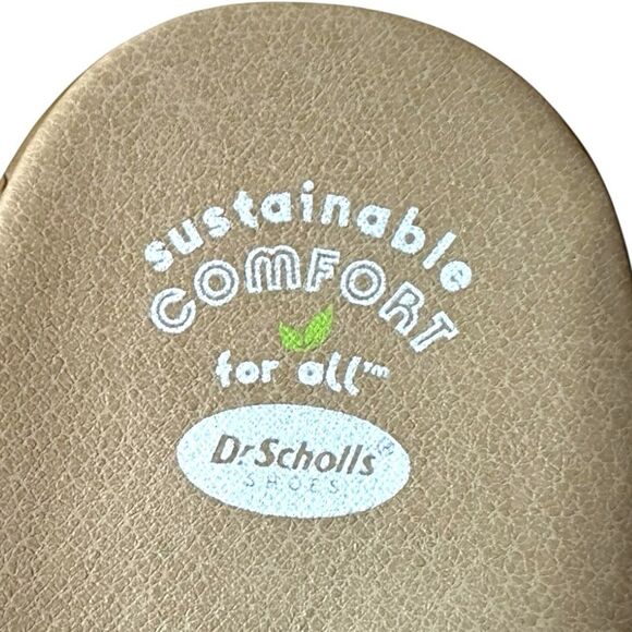 Dr. Scholl's Size 8 red/burgundy comfort mule clog.  Slip-on faux leather. - Picture 6 of 9